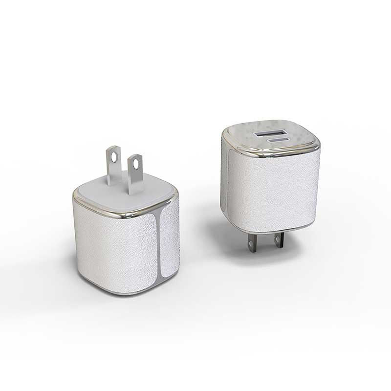 Diseño de patente Tipo C Cargador de pared de 35 W con doble puerto Mini GaN Cargador de concha de diamante
